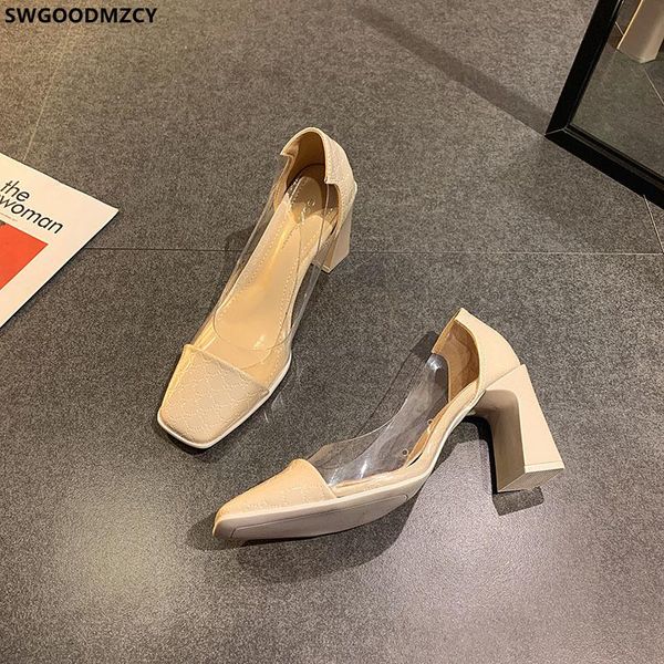 dress shoes chunky heels for women 2021 high square toe pumps office zapatos transparentes mujer, Black
dress shoes chunky heels for women 2021 high square toe pumps office zapatos transparentes mujer, Black