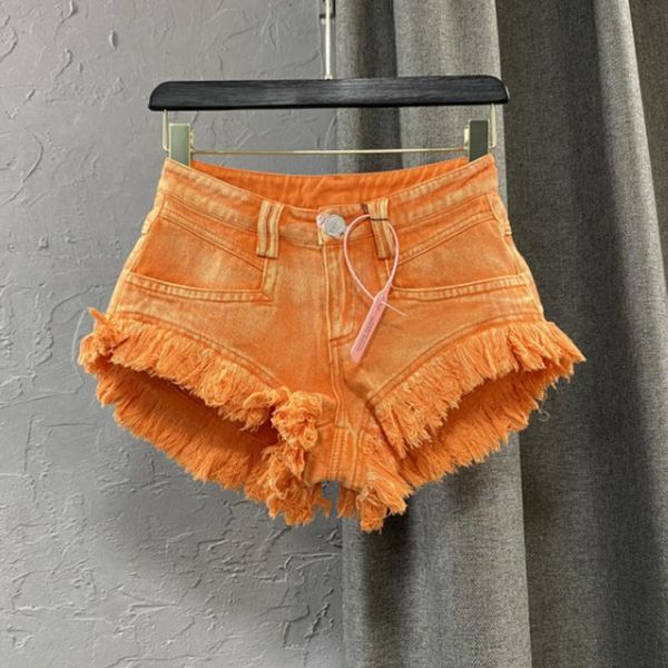 women's shorts orange denim for women summer streetwear 2021 korean fashion slimming ripped tassel edge short femme nancylim, White;black
women's shorts orange denim for women summer streetwear 2021 korean fashion slimming ripped tassel edge short femme nancylim, White;black