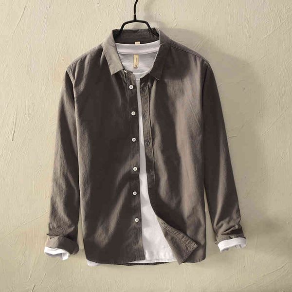 men's t-shirts arrival autumn and spring long sleeve cotton men brand fashion turn-down collar gray shirt mens camisa chemise q21p, White;black
men's t-shirts arrival autumn and spring long sleeve cotton men brand fashion turn-down collar gray shirt mens camisa chemise q21p, White;black