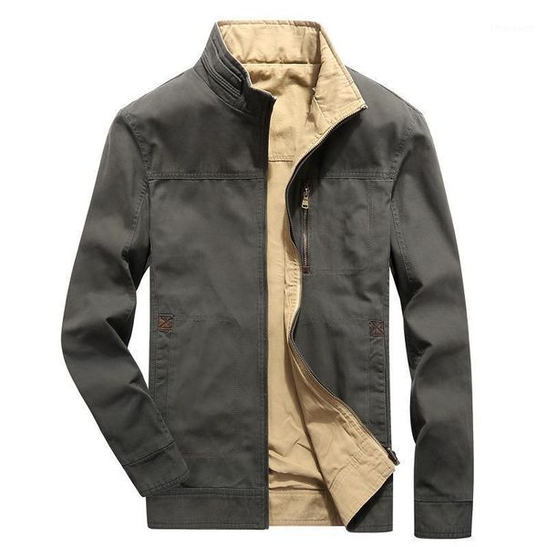 men's jackets autumn jacket coat double sided wear stand collar zipper veste homme windbreaker men hombre outerwear m-4xl, Black;brown
men's jackets autumn jacket coat double sided wear stand collar zipper veste homme windbreaker men hombre outerwear m-4xl, Black;brown