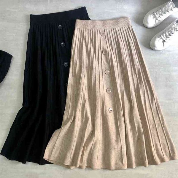 autumn & winter high waist slim stretch simple a-line knitted skirt women elastic long 210527, Black
autumn & winter high waist slim stretch simple a-line knitted skirt women elastic long 210527, Black