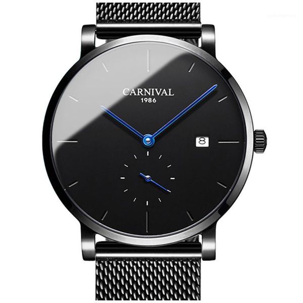 carnival ultra-thin 10mm automatic mechanical watch men watches waterproof erkek kol saati men's clock c8039-1 wristwatches, Slivery;brown
carnival ultra-thin 10mm automatic mechanical watch men watches waterproof erkek kol saati men's clock c8039-1 wristwatches, Slivery;brown