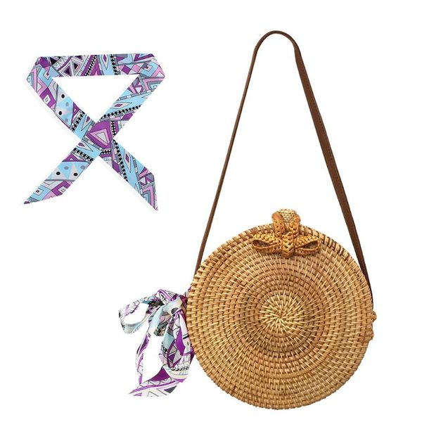 evening bags fashion women silk scarf rattan woven round shoulder crossbody bag casual ladies beach vacation small bowknot handbag purse
evening bags fashion women silk scarf rattan woven round shoulder crossbody bag casual ladies beach vacation small bowknot handbag purse
