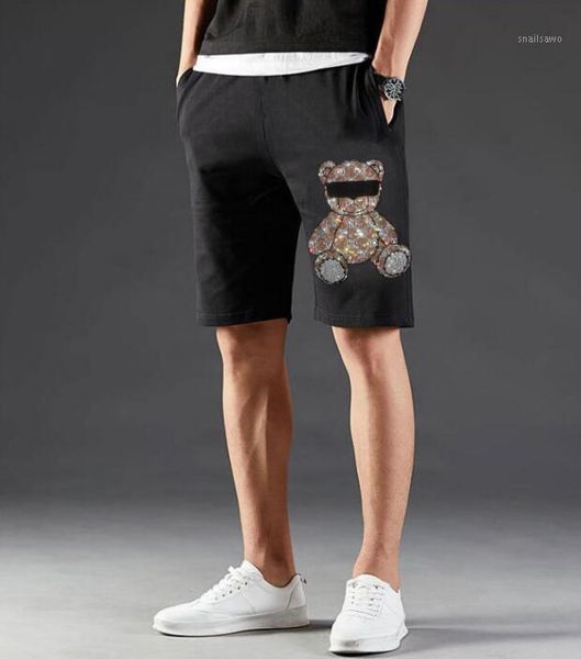 men's shorts nice design plus size 2xl 2021 rhinestones short pants men brand fashion man streetwear slim cotton, White;black
men's shorts nice design plus size 2xl 2021 rhinestones short pants men brand fashion man streetwear slim cotton, White;black