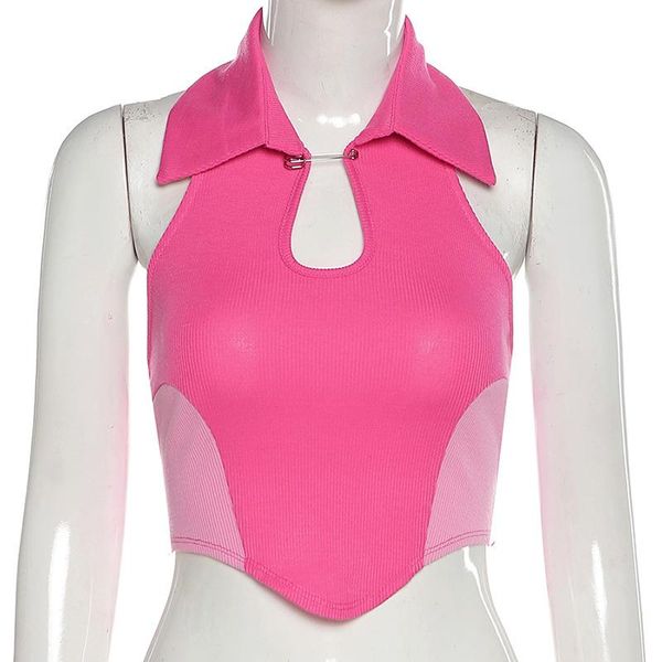 spring summer women's solid color slim halter fashion contrast crop women tanks & camis, White
spring summer women's solid color slim halter fashion contrast crop women tanks & camis, White