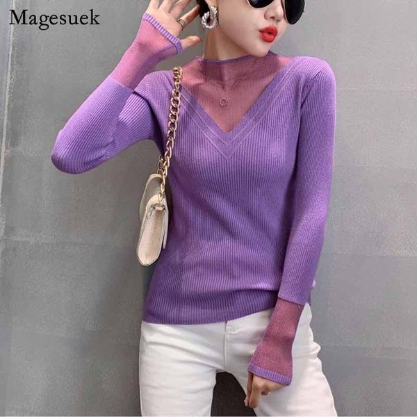 women's sweaters 2021 autumn mesh pullover women casual knitted sweater long sleeve slim winter jumper 11244, White;black
women's sweaters 2021 autumn mesh pullover women casual knitted sweater long sleeve slim winter jumper 11244, White;black