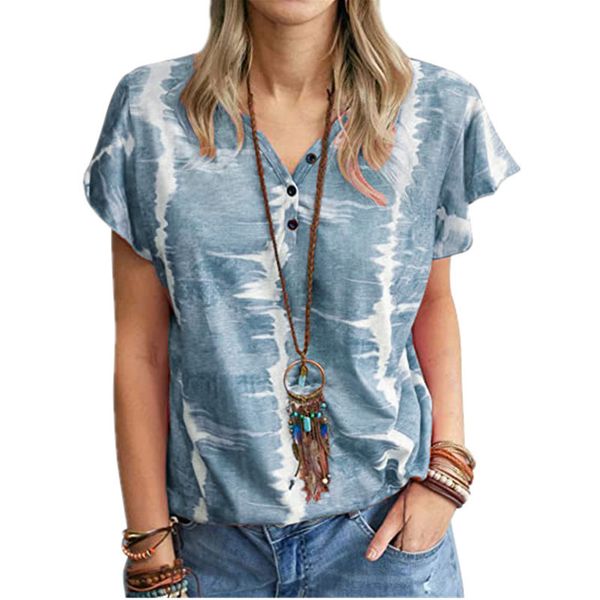 plus size s-5xl summer women t shirt ruffle short sleeve patchwork print button streetwear casual v-neck pullover lady tees 210507, White
plus size s-5xl summer women t shirt ruffle short sleeve patchwork print button streetwear casual v-neck pullover lady tees 210507, White