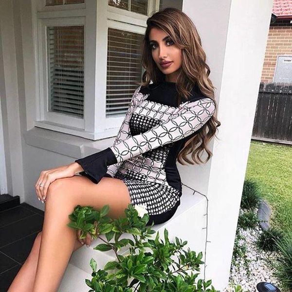 casual dresses 2021 elegant jacquard balck patchwork long sleeve backless summer women bandage dress mini clubwear vestidos wholesale, Black;gray
casual dresses 2021 elegant jacquard balck patchwork long sleeve backless summer women bandage dress mini clubwear vestidos wholesale, Black;gray