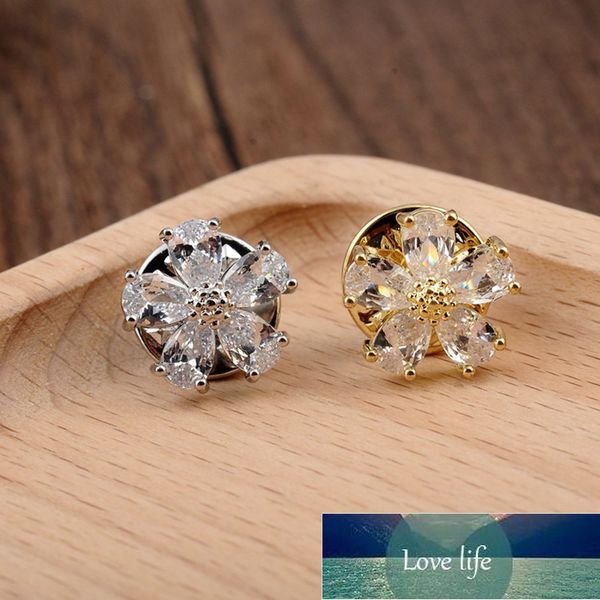 1.4cm women's mini zircon brooch five-petal flower lapel pin fashion girl brooches sweater coat decoration jewelry for women factory pr, Gray
1.4cm women's mini zircon brooch five-petal flower lapel pin fashion girl brooches sweater coat decoration jewelry for women factory pr, Gray