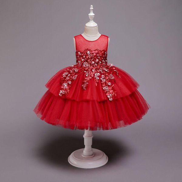 girl's dresses flower girls sleeveless sequined beading tulle lace o-neck knee-length pearls embroidery kids party princess gown f315, Red;yellow
girl's dresses flower girls sleeveless sequined beading tulle lace o-neck knee-length pearls embroidery kids party princess gown f315, Red;yellow