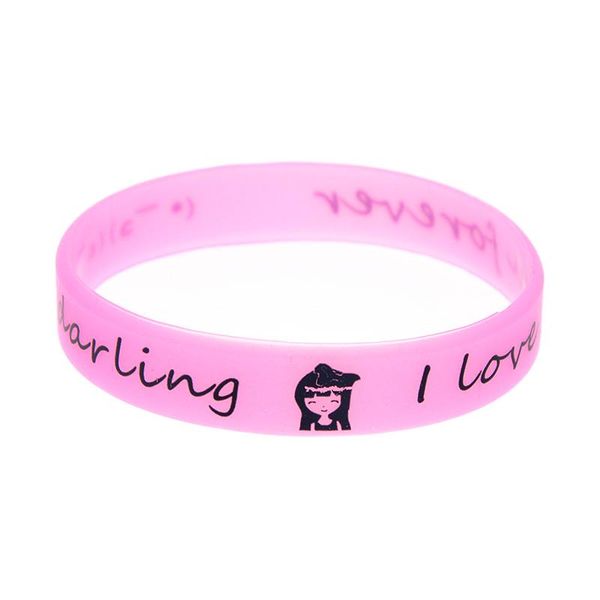 charm bracelets 1pc i love you forever darling silicone bracelet printed logo 5 color glow in dark, Golden;silver
charm bracelets 1pc i love you forever darling silicone bracelet printed logo 5 color glow in dark, Golden;silver