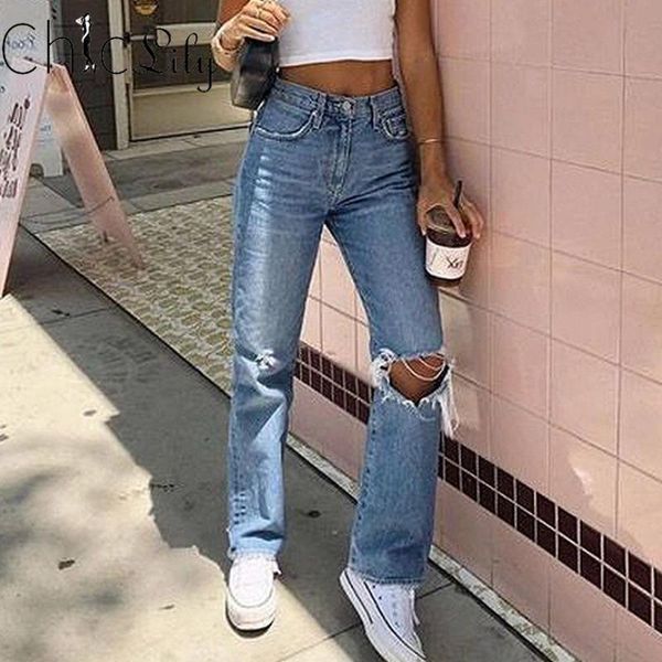 chiclily high waist loose comfortable hole jeans for women streetwear vintage harajuku straight pants washed boyfriend women's, Blue
chiclily high waist loose comfortable hole jeans for women streetwear vintage harajuku straight pants washed boyfriend women's, Blue