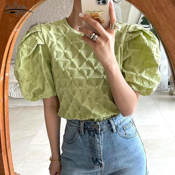 women's blouses & shirts korean o-neck elegant white shirt loose puff sleeve summer pleated blue blouse 2021 fashion casual green blus
women's blouses & shirts korean o-neck elegant white shirt loose puff sleeve summer pleated blue blouse 2021 fashion casual green blus