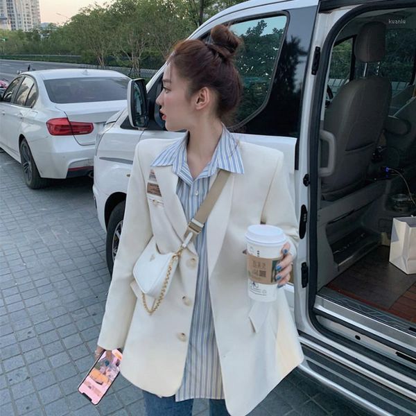 simple white women blazer office wear elegant autumn oversized cardigan thin korean casaco feminino coat de50xz women's suits & blazers, White;black
simple white women blazer office wear elegant autumn oversized cardigan thin korean casaco feminino coat de50xz women's suits & blazers, White;black