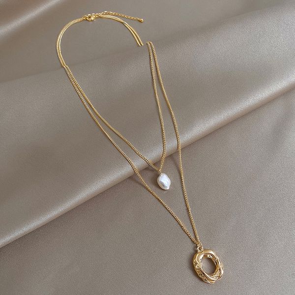 xianlan420 female ins tide restoring ancient ways is the baroque pearls double cascade a necklace light luxury niche contracted te, Silver
xianlan420 female ins tide restoring ancient ways is the baroque pearls double cascade a necklace light luxury niche contracted te, Silver