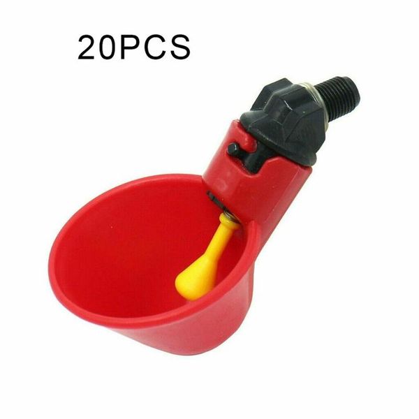 automatic bird coop poultry chicken fowl drinker water drinking cups 20pcs red pigeon parrot quail pet birds cages
automatic bird coop poultry chicken fowl drinker water drinking cups 20pcs red pigeon parrot quail pet birds cages