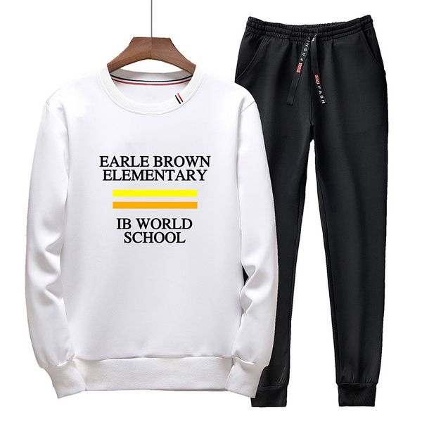 Men's Tracksuits Spring and Autumn Long Sleeve Sweater Suit Korean Leisure Printing Student Sports, White
Men's Tracksuits Spring and Autumn Long Sleeve Sweater Suit Korean Leisure Printing Student Sports, White