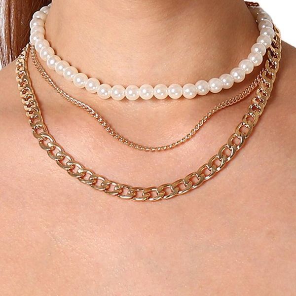 pendant necklaces lats vintage multilayer pearl chain for women creative golden clavicle necklace 2021 female fashion jewelry gift, Silver
pendant necklaces lats vintage multilayer pearl chain for women creative golden clavicle necklace 2021 female fashion jewelry gift, Silver