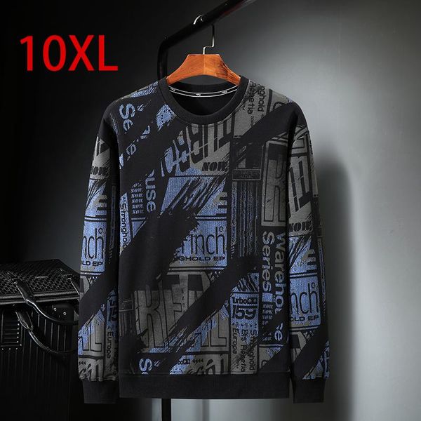 men's hoodies & sweatshirts plus 10xl-xl 2021 spring trendy men sweatshirt stitching loose big long-sleeved round neck, Black
men's hoodies & sweatshirts plus 10xl-xl 2021 spring trendy men sweatshirt stitching loose big long-sleeved round neck, Black