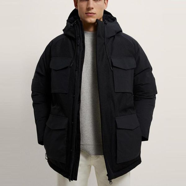 men's down & parkas 2022 winter with hood tooling cotton clothing all-match stand-up collar stretch cuffs multi-pocket clothes, Black
men's down & parkas 2022 winter with hood tooling cotton clothing all-match stand-up collar stretch cuffs multi-pocket clothes, Black