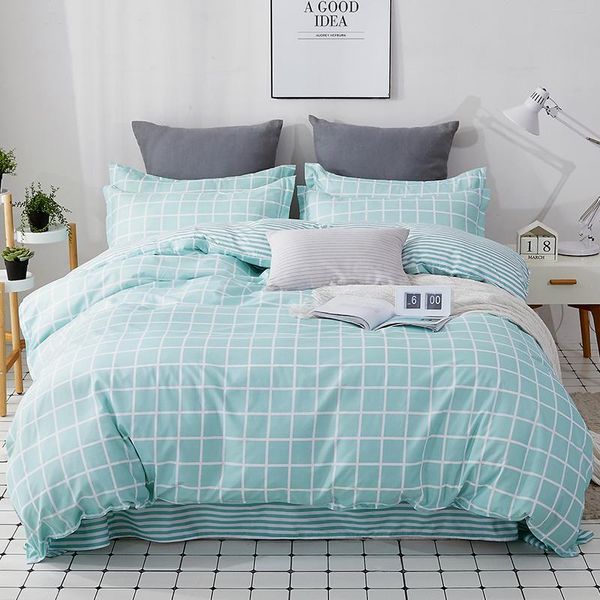 bedding sets blue and white plaid set duvet cover pillowcase home textiles 2/3pcs bed linen king size dropship
bedding sets blue and white plaid set duvet cover pillowcase home textiles 2/3pcs bed linen king size dropship