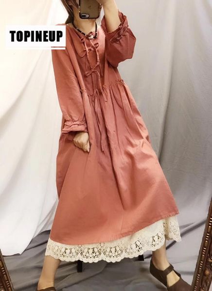 female retro sweet spring around the loose neck big medium long cotton linen dress, Black;gray
female retro sweet spring around the loose neck big medium long cotton linen dress, Black;gray