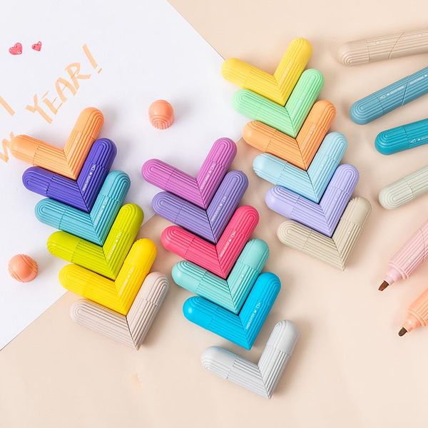 highlighters 36 pcs/lot double head macaron highlighter kawaii 6 colors drawing painting art marker pen school supplies stationery gift, Black;red
highlighters 36 pcs/lot double head macaron highlighter kawaii 6 colors drawing painting art marker pen school supplies stationery gift, Black;red