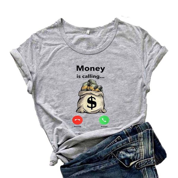 women's t-shirt money is calling cash t shirt women business hustler graphic tee cotton funny tshirt t-shirts, White
women's t-shirt money is calling cash t shirt women business hustler graphic tee cotton funny tshirt t-shirts, White
