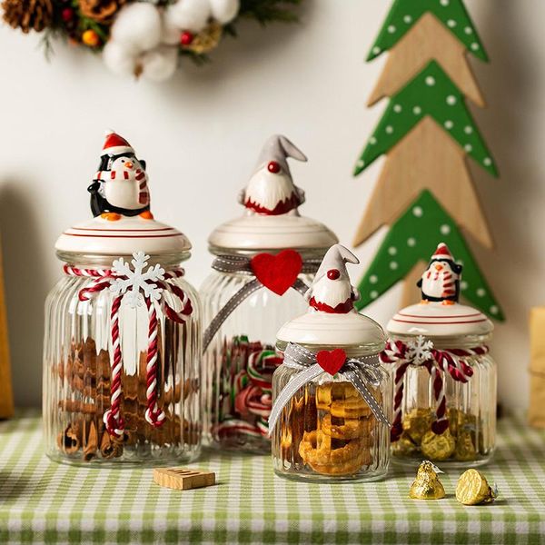 storage bottles & jars christmas transparent glass snack candy tank spice jar sealed container kitchen cereal containers grains
storage bottles & jars christmas transparent glass snack candy tank spice jar sealed container kitchen cereal containers grains