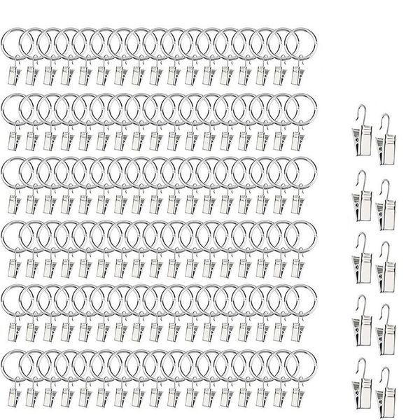 other home decor 100 pcs curtain ring with clip and 10 clip, 1 inch (2.54 mm) metal decorative silver window
other home decor 100 pcs curtain ring with clip and 10 clip, 1 inch (2.54 mm) metal decorative silver window