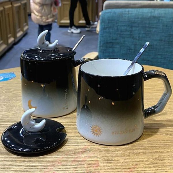 mugs star sky mug creative ceramic water cup couple coffee with lid spoon large capacity office household
mugs star sky mug creative ceramic water cup couple coffee with lid spoon large capacity office household