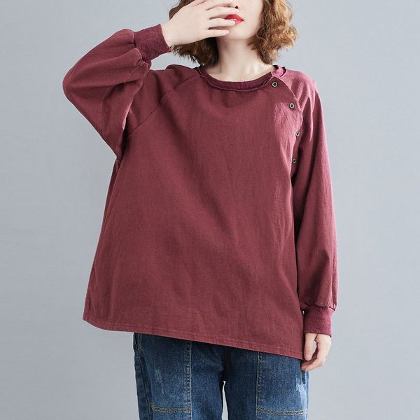 dress 2021 spring fall style arts women long sleeve woman loose shirt femme cotton casual o-neck neck size v188, Black;gray
dress 2021 spring fall style arts women long sleeve woman loose shirt femme cotton casual o-neck neck size v188, Black;gray