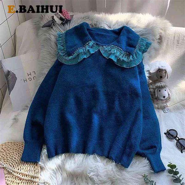 ebaihui ruffled lace knitted jumper women autumn winter soft sweater puff sleeve fashion preppy style pullover ladies 210522, White;black
ebaihui ruffled lace knitted jumper women autumn winter soft sweater puff sleeve fashion preppy style pullover ladies 210522, White;black