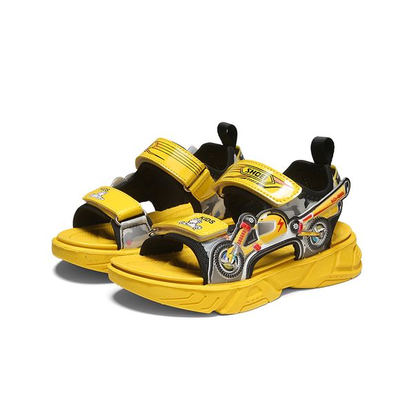 summer children's locomotive design sandals, Black
