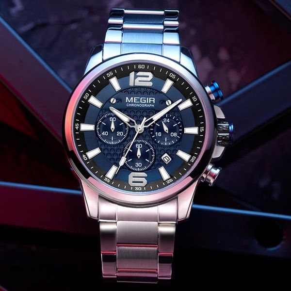 brand megir luxury men's watch 30m waterproof date clock male sports watches men quartz wrist relogio masculino wristwatches, Slivery;brown
brand megir luxury men's watch 30m waterproof date clock male sports watches men quartz wrist relogio masculino wristwatches, Slivery;brown