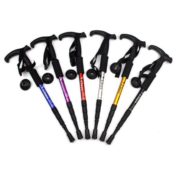 trekking poles aluminum alloy absorbent t handle cane outdoor hiking travel supplies
trekking poles aluminum alloy absorbent t handle cane outdoor hiking travel supplies