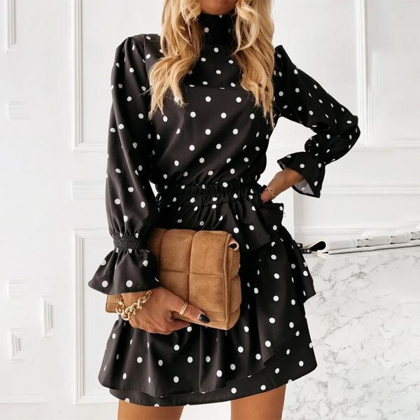 casual dresses autumn chiffon long sleeve polka dot dress women 2021 party office elegant vintage woman robe femme plus size, Black;gray
casual dresses autumn chiffon long sleeve polka dot dress women 2021 party office elegant vintage woman robe femme plus size, Black;gray