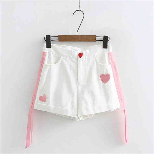 denim elastic strap patchwork womens short jeans summer heart embroidery pockets sweet girls lady bottoms, White;black
denim elastic strap patchwork womens short jeans summer heart embroidery pockets sweet girls lady bottoms, White;black