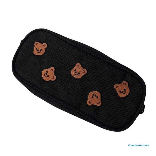 refills kawaii bear embroidery canvas pencil bag pen case kids gift cosmetic stationery pouch office school supplies, Black;red
refills kawaii bear embroidery canvas pencil bag pen case kids gift cosmetic stationery pouch office school supplies, Black;red