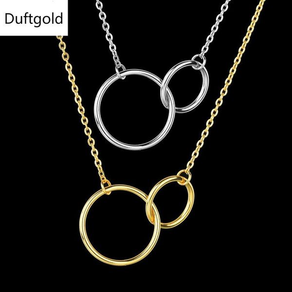 pendant necklaces duftgold geometric double round circle hip hop fashion gold stainless steel necklace for women jewelry, Silver
pendant necklaces duftgold geometric double round circle hip hop fashion gold stainless steel necklace for women jewelry, Silver
