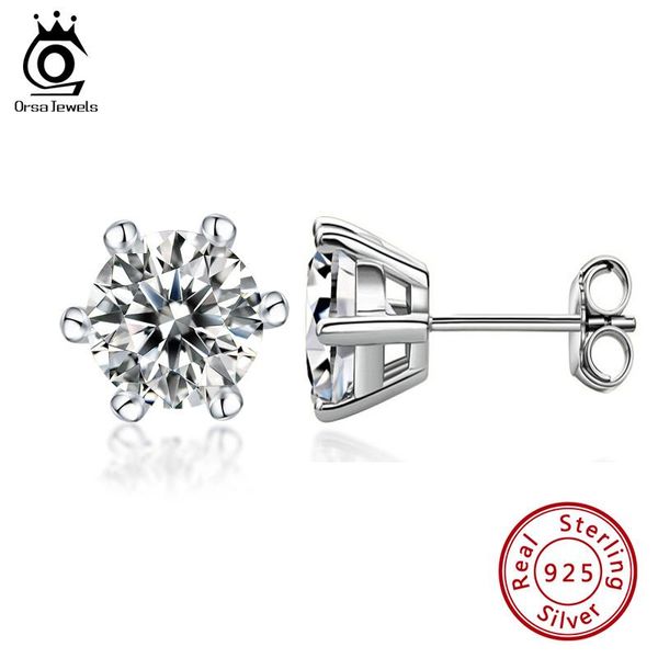 stud orsa jewels 925 sterling silver 0.5 carat d color moissatine earrings for girl woman wedding party fine jewelry gift sme02, Golden;silver
stud orsa jewels 925 sterling silver 0.5 carat d color moissatine earrings for girl woman wedding party fine jewelry gift sme02, Golden;silver