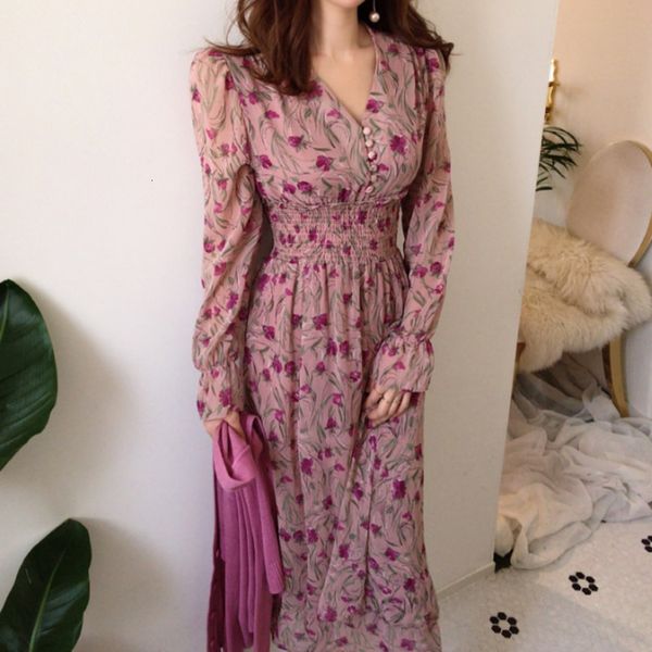 dress elegant v-neck floral printed summer long sleeve female chiffon beach boho vestidos vintage women midi dresses kpeq, Black;gray
dress elegant v-neck floral printed summer long sleeve female chiffon beach boho vestidos vintage women midi dresses kpeq, Black;gray