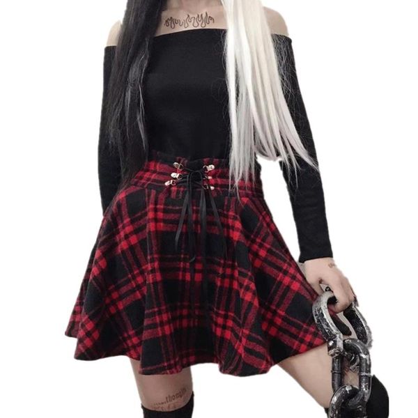 skirts 2021 high waist mini gothic skirt lace up front a-line checkered harajuku dancing clubwear women style sweat short punk, Black
skirts 2021 high waist mini gothic skirt lace up front a-line checkered harajuku dancing clubwear women style sweat short punk, Black