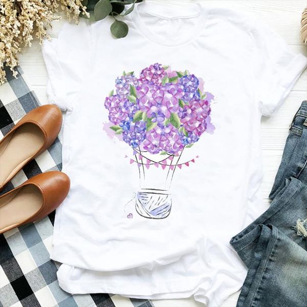 and women lady 90s mens elegant balloon travel vacation floral print tee womens female clothes top, White;black
and women lady 90s mens elegant balloon travel vacation floral print tee womens female clothes top, White;black