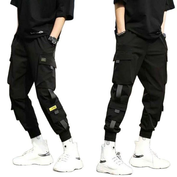 streetwear hip hop black harem pants men elastic waist punk with ribbons casual trousers men's
streetwear hip hop black harem pants men elastic waist punk with ribbons casual trousers men's