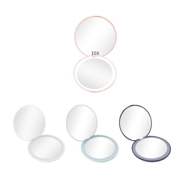 mini portable makeup mirror with led light double sided folding 2x magnification round 90mm msu88 compact mirrors
mini portable makeup mirror with led light double sided folding 2x magnification round 90mm msu88 compact mirrors