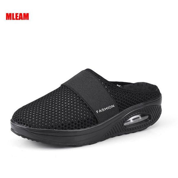 sandals women shoes casual increase cushion non-slip platform sandal breathable mesh outdoor walking slippers chunky heel, Black
sandals women shoes casual increase cushion non-slip platform sandal breathable mesh outdoor walking slippers chunky heel, Black