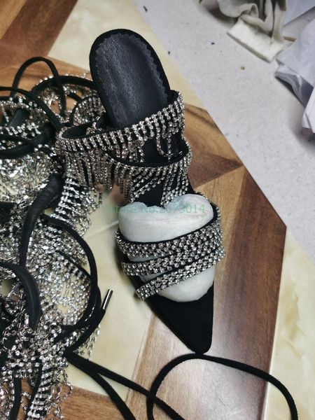 boots thigh high stiletto heels woman pointed toe slingback lace up rhinestone chain strap tassel, Black
boots thigh high stiletto heels woman pointed toe slingback lace up rhinestone chain strap tassel, Black
