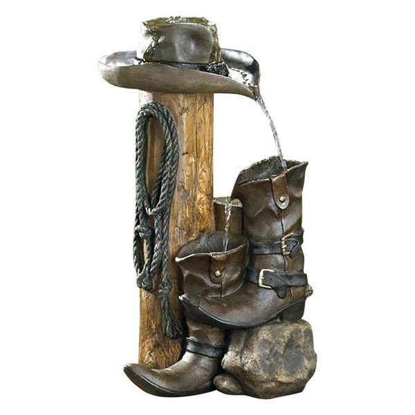 garden decorations 63# wild western rustic cowboy hat boot water fountain for outdoor decor bird baths
garden decorations 63# wild western rustic cowboy hat boot water fountain for outdoor decor bird baths