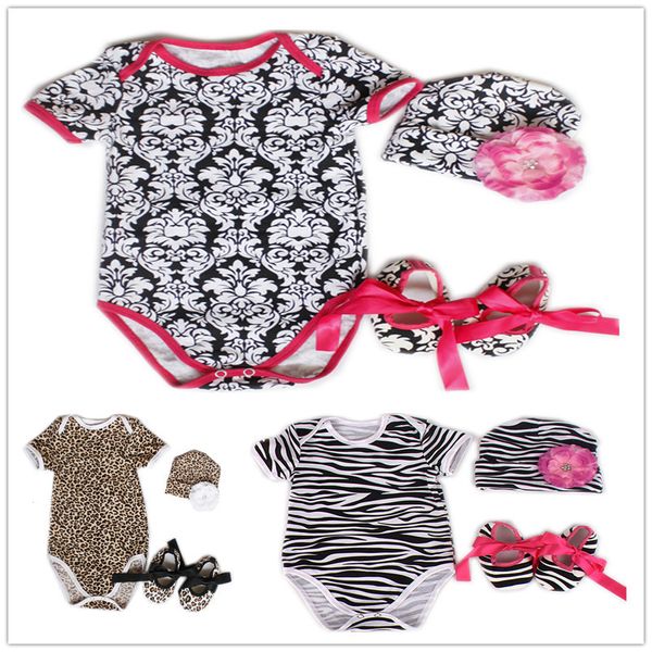 floral baby girl bodysuits shoe flower hat 4pcs suit newborn clothes set leopard jumpsuit zebra cotton children t-shirt 0-2 year 210413, White
floral baby girl bodysuits shoe flower hat 4pcs suit newborn clothes set leopard jumpsuit zebra cotton children t-shirt 0-2 year 210413, White